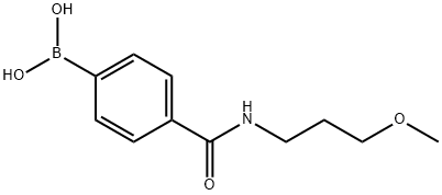 4-(3-METHOXYPROPYLCARBAMOYL)PHENYLBORONIC ACID Struktur