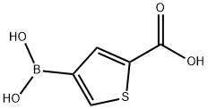 2-羧基噻吩-4-硼酸 结构式