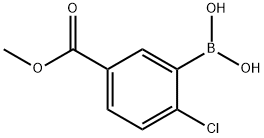 3-硼-4-氯苯甲酸甲酯, 913835-92-4, 结构式