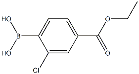 2-CHLORO-4-(ETHOXYCARBONYL)BENZENEBORONIC ACID 98 Struktur