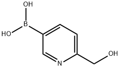 6-(羟甲基)砒啶-3-硼酸 结构式