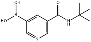 5-(tert-Butylcarbamoyl)pyridine-3-boronic acid Struktur