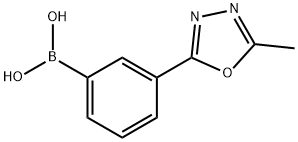 2-(3-硼苯基)-5-甲基-1,3,4-噁二唑, 913836-04-1, 结构式