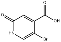 5-BROMO-2-HYDROXY-4-PYRIDINECARBOXYLIC ACID Structure
