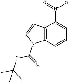 1-BOC-4-硝基吲哚, 913836-24-5, 结构式