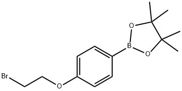 4-(2-溴乙氧基)苯基硼酸频哪醇酯, 913836-27-8, 结构式