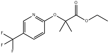 2-甲基-2-[[5-(三氟甲基)吡啶-2-基]氧基]丙酸乙酯 结构式