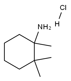 1,2,2-trimethylcyclohexan-1-amine hydrochloride Structure