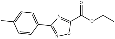3-(4-甲基苯基)-1,2,4-恶二唑-5-羧酸乙酯 结构式