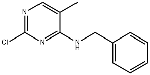 2-CHLORO-4-BENZYLAMINO-5-METHYLPYRIMIDINE Struktur