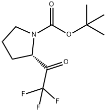 (S)-2-(2,2,2-三氟乙酰基)吡咯烷-1-羧酸叔丁酯 结构式