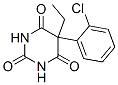5-(o-Chlorophenyl)-5-ethyl-2,4,6(1H,3H,5H)-pyrimidinetrione Structure