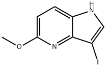 3-IODO-5-METHOXY-1H-PYRROLO[3,2-B]PYRIDINE Struktur