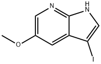 3-IODO-5-METHOXY-1H-PYRROLO[2,3-B]PYRIDINE Structure