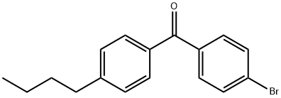 4-ブロモ-4'-N-ブチルベンゾフェノン 化学構造式