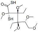 D-Glucose, 2,3,4,5,6-penta-O-methyl-, diethyl dithioacetal 结构式