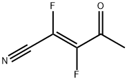 2-Pentenenitrile, 2,3-difluoro-4-oxo-, (E)- (9CI) Structure