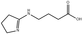 4-(3,4-ジヒドロ-2H-ピロール-5-イルアミノ)ブタン酸 化学構造式