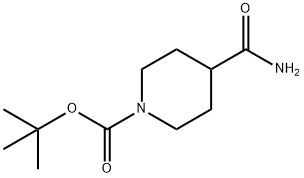 1-BOC-哌啶-4-甲酰胺, 91419-48-6, 结构式