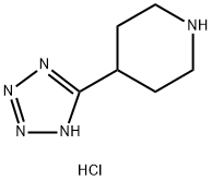 4-(1H-四氮唑-5-基)哌啶盐酸盐 结构式