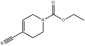 1(2H)-Pyridinecarboxylic  acid,  4-cyano-3,6-dihydro-,  ethyl  ester 结构式