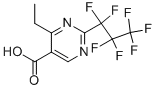 4-ETHYL-2-HEPTAFLUOROPROPYL-PYRIMIDINE-5-CARBOXYLIC ACID Structure