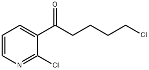2-CHLORO-3-(5-CHLOROVALERYL)PYRIDINE Structure