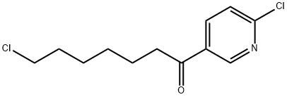 2-CHLORO-5-(7-CHLOROHEPTANOYL)PYRIDINE Structure