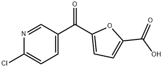 5-(6-CHLORONICOTINOYL)-2-FUROIC ACID Struktur