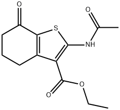 ethyl 2-(acetylamino)-7-oxo-4,5,6,7-tetrahydro-1-benzothiophene-3-carboxylate Structure