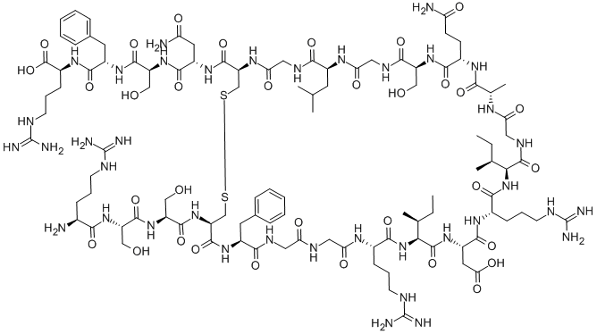 ATRIAL NATRIURETIC PEPTIDE (126-149) (RAT) Structure