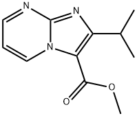 METHYL 2-ISOPROPYL-IMIDAZO[1,2-A]PYRIMIDINE 3-CARBOXYLATE Struktur