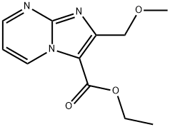咪唑[1,2-A]嘧啶-3-羧酸-2-(甲氧甲基)-乙酯 结构式