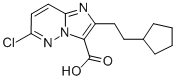 2-(2-CYCLOPENTYLETHYL)-6-CHLORO-IMIDAZO[1,2-B]PYRIDAZINE-3-CARBOXYLIC ACID Struktur