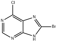 8-bromo-6-chloro-9H-purine Structure