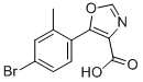 5-(4-溴-2-甲苯基)-4-噁唑羧酸, 914220-38-5, 结构式