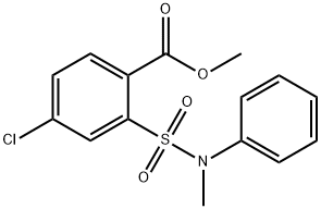 4-氯-2-(N-甲基-N-苯基胺磺酰基)苯甲酸甲酯, 914221-64-0, 结构式