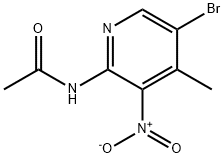 N-(4-溴-5-甲基-6-硝基苯基)乙酰胺 结构式