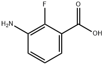 3-氨基-2-氟苯甲酸 结构式