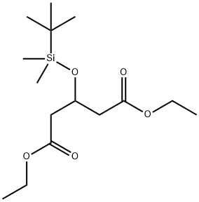 3-(叔丁基二甲基硅氧基)戊二酸二乙酯,91424-39-4,结构式