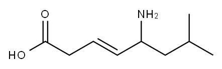 5-amino-7-methyl-3-octenoic acid Struktur
