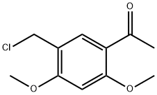 1-(5-CHLOROMETHYL-2,4-DIMETHOXY-PHENYL)-ETHANONE Struktur