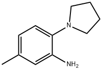 5-甲基-2-(吡咯烷-1-基)苯胺 结构式