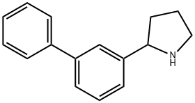 2-([1,1'-ビフェニル]-3-イル)ピロリジン 化学構造式