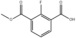 1,3-BENZENEDICARBOXYLIC ACID, 2-FLUORO-, 1-METHYL ESTER Structure