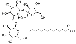 棉子糖肉豆蔻酸酯,91433-10-2,结构式