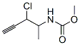 Carbamic  acid,  (2-chloro-1-methyl-3-butynyl)-,  methyl  ester  (9CI) Structure
