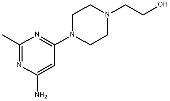 2-[4-(6-AMINO-2-METHYLPYRIMIDIN-4-YL)PIPERAZIN-1-YL]ETHANOL Structure