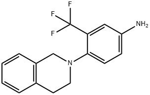 4-(3,4-DIHYDRO-1H-ISOQUINOLIN-2-YL)-3-TRIFLUOROMETHYL PHENYLAMINE Struktur