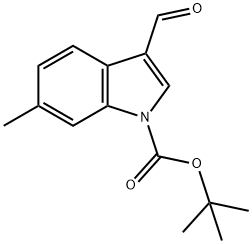 1-Boc-6-methyl-3-formylindole Struktur